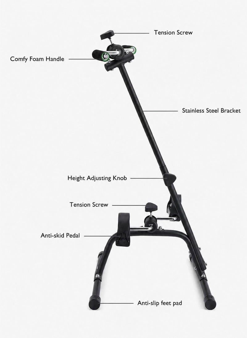 WALALLA Pedal Exerciser Bike Hand Arm Leg and Knee Peddler Adjustable Fitness Equipment for Seniors, Elderly Home Pedal Exercise Bike for Total Body - Image 5