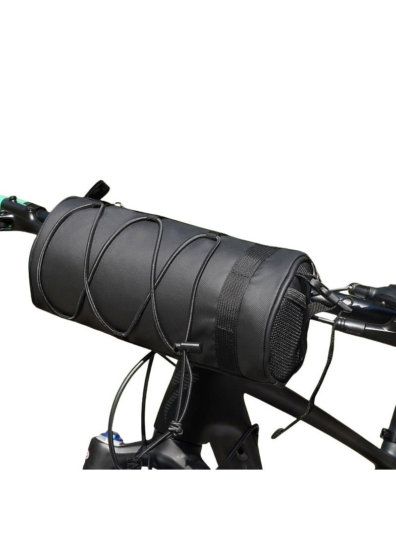 Generic Bike Handlebar Bag,Bicycle Handlebar bag,Bike Frame Bag with Shoulder Strap,Bicycle Front Bag Fram Storage Roll Bag Mountain Road Bikes Bicycle Accessories, Bike Pouch for Bicycle  - Image 1