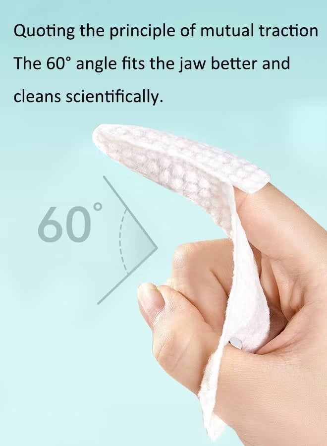 Amanli 30 pieces Disposable baby oral cleaning finger cover Baby tongue coating cleaning finger cover, Baby tooth cleaner, Newborn finger set toothbrush, Baby toothbrush, Gauze finger covers - Image 4