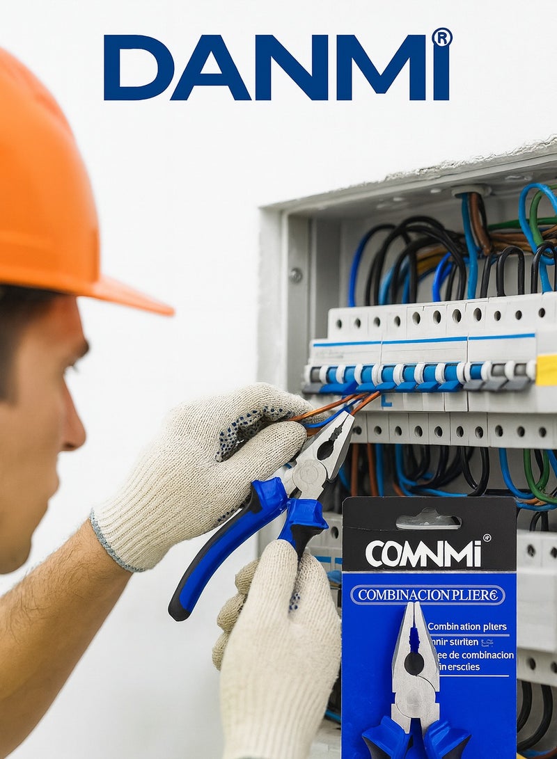 دانمي زرادية متعددة الوظائف DANMI – Combination Pliers – مقاس 6 بوصة (150 مم) – قبضة مريحة مانعة للانزلاق – ART:100266 – للاستخدامات الصناعية والمنزلية - Image 4