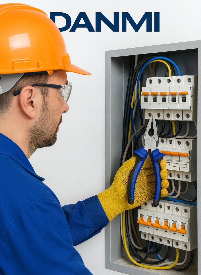 دانمي زرادية متعددة الوظائف DANMI – Combination Pliers – مقاس 6 بوصة (150 مم) – قبضة مريحة مانعة للانزلاق – ART:100266 – للاستخدامات الصناعية والمنزلية - Image 5