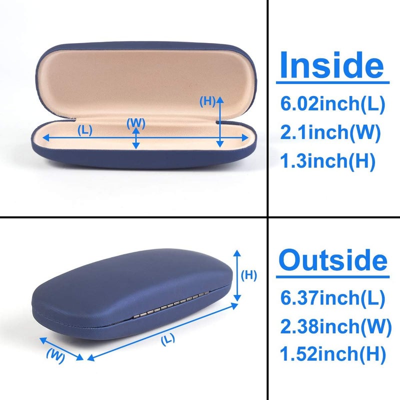 RayLove Unisex Hard Shell Eyeglasses Cases, Protective Case For Glasses - Image 2
