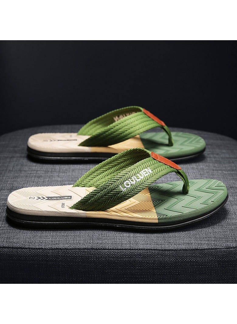 LOULUEN Non Slip Summer Beach Slippers for Home, Travel & Outdoor