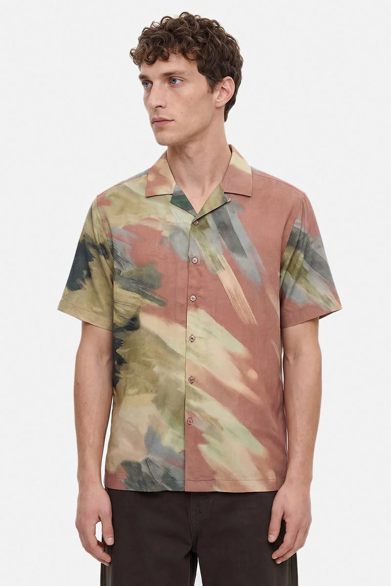 SNITCH Multicolour Abstract Half Sleeve Boxy Shirt