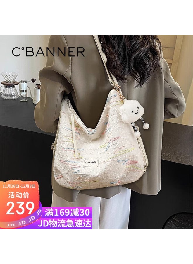 C.banner Women's Handbag, Large Capacity Shoulder Bag, Portable Underarm Bag, Lightweight Backpack, Fashionable Versatile Crossbody Practical Tote Bag - Image 1