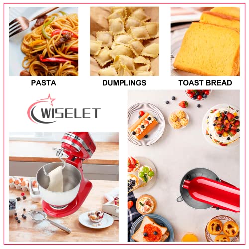 Wiselet Stainless Steel Dough Hook for KitchenAid Bowl-L Professional 600&Pro 5 Plus Mixer, Heavy Duty, Dishwasher Safe Fit for KSM5 KV25G0X KV25G8X KV25H0X KP26M1X KP26M8X - Image 5