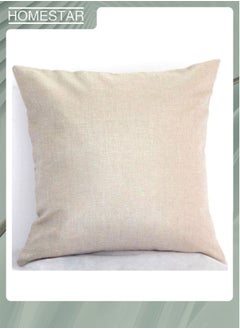 HOMESTAR Throw Pillow Zigzag Wavy Geometric Stripe Line Yellow White and Gray Cotton Linen Square Cushion Cover Standard Pillowcase for Home Decorative Bedroom/Living Room/Car  - Image 2
