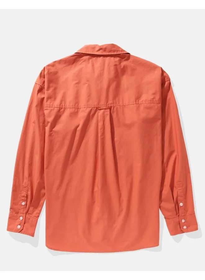 American Eagle AE Oversized Perfect Button-Up Shirt