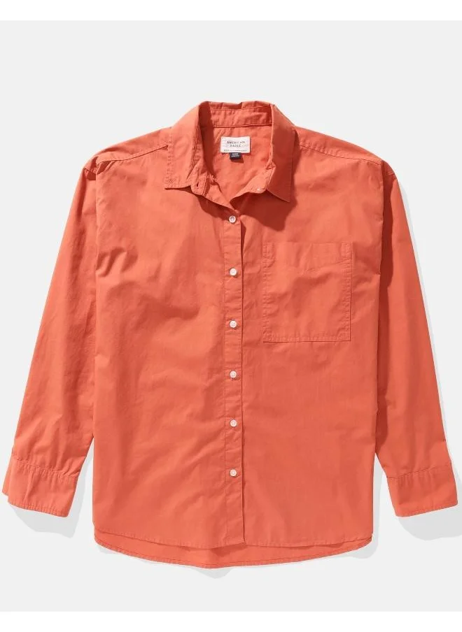 American Eagle AE Oversized Perfect Button-Up Shirt