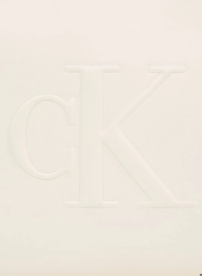 Calvin Klein Jeans Women's Crossbody Bag - Faux Leather, White