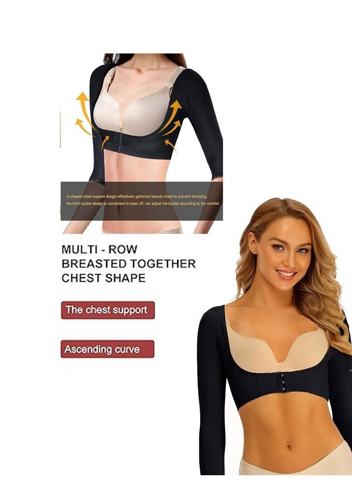 Generic - Womens  Upper Arm Shapers without  Volcanic Stone Or Energy Stone, Post Surgical Compression Sleeves, Push Up Corset Top, Chest Girdle Lift Up Shapewear, Posture Correcto - Image 1