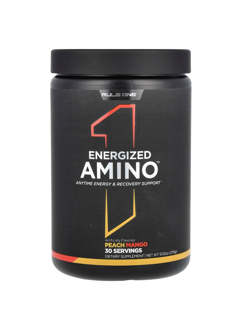Energized Amino, Peach Mango, 9.52 oz (270 g)
