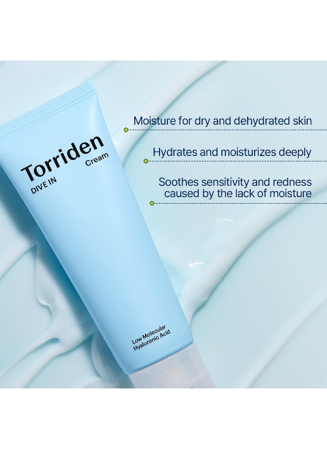 Torriden Torriden DIVE IN Cream 80ml 271 fl oz Facial Moisturizer for Sensitive Oily Skin Lightweight and Moistrul Creamy Texture Hyaluronic Acid Cream Allantoin  - Image 4