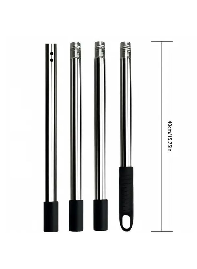 63 Inch Heavy Duty Steel Shovel Adjustable Long Handle Multi Functional Digging Tool - Image 4