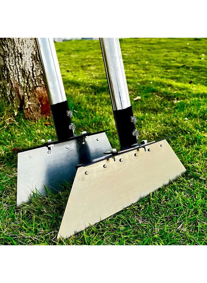63 Inch Heavy Duty Steel Shovel Adjustable Long Handle Multi Functional Digging Tool - Image 2