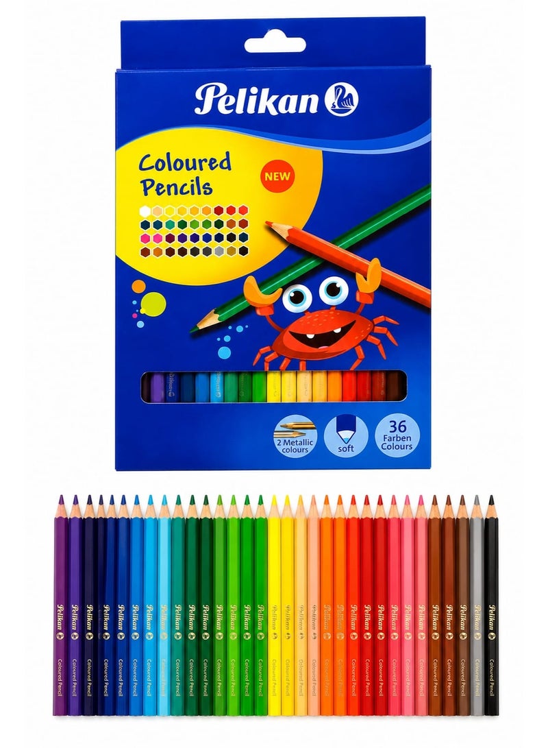 PELIKAN COLOUR PENCILS 36 COLOURS - Image 3