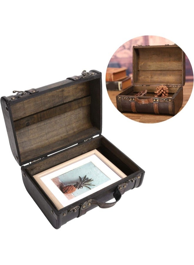 klarako Retro Suitcase Wooden Storage Box Studio Decoration Window Display Photography Props Suitcase  - Image 2