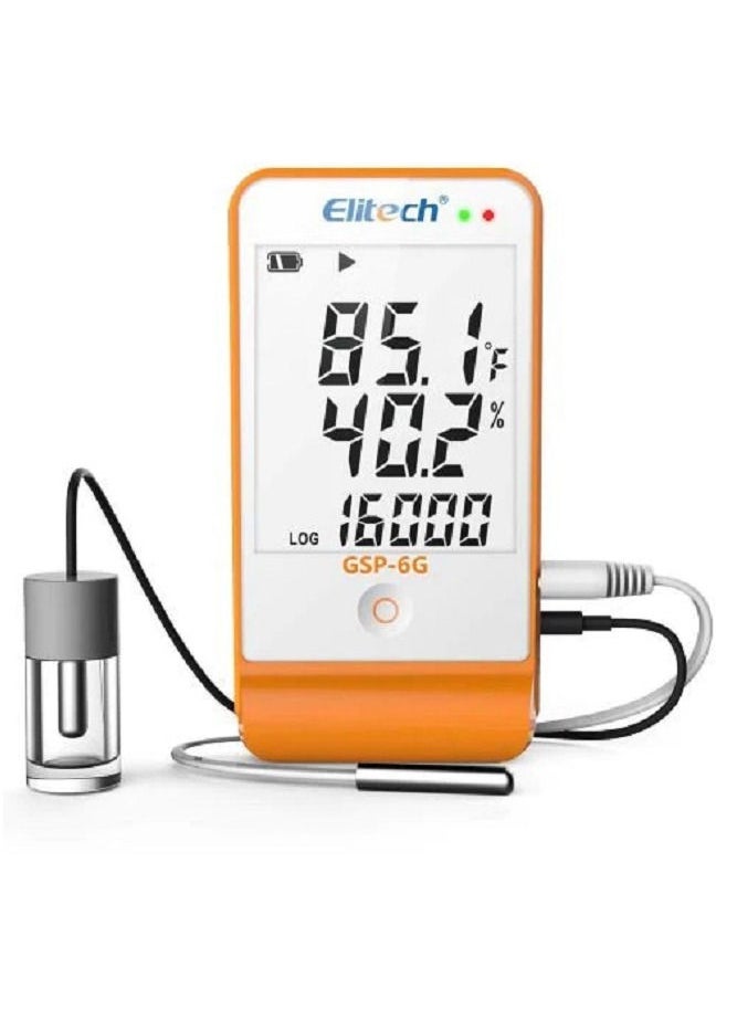 Elitech - Elitech GSP-6G Digital Temperature And Humidity Data Logger With Detachable Buffered Probe - Image 1