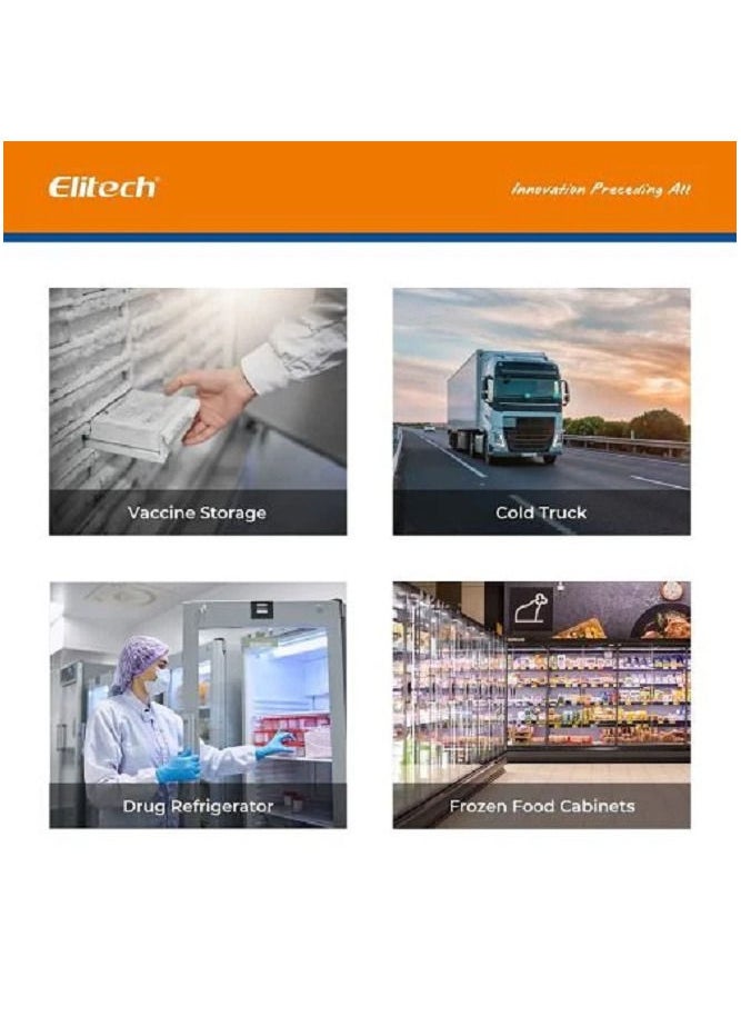 Elitech - Elitech GSP-6G Digital Temperature And Humidity Data Logger With Detachable Buffered Probe - Image 1
