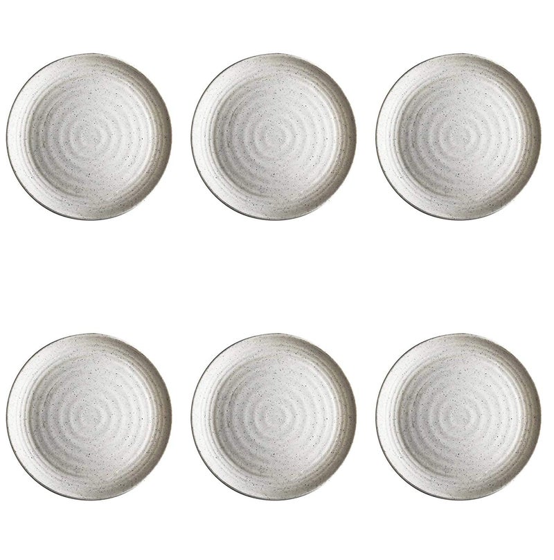 Urmila Plastic® Light Weighted Melamine Round Full Size (11 Inch) Dinner/Lunch Plates (4, White-Black) - Image 3