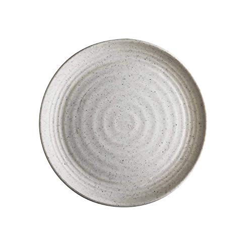 Urmila Plastic® Light Weighted Melamine Round Full Size (11 Inch) Dinner/Lunch Plates (4, White-Black) - Image 2