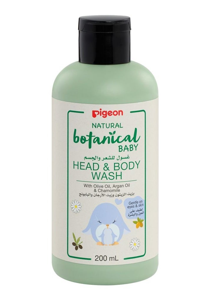 pigeon Pigeon Natural Botanical Baby Head & Body Wash, 200ml 