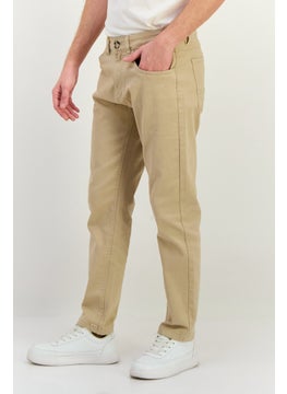 CROSSHATCH Men Regular Fit Washed Denim Jean, Beige  - Image 2