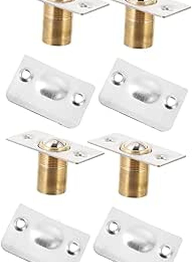 4Pcs Cabinet Ball Catch Tension Latches Hidden Door Lock Black - Image 1