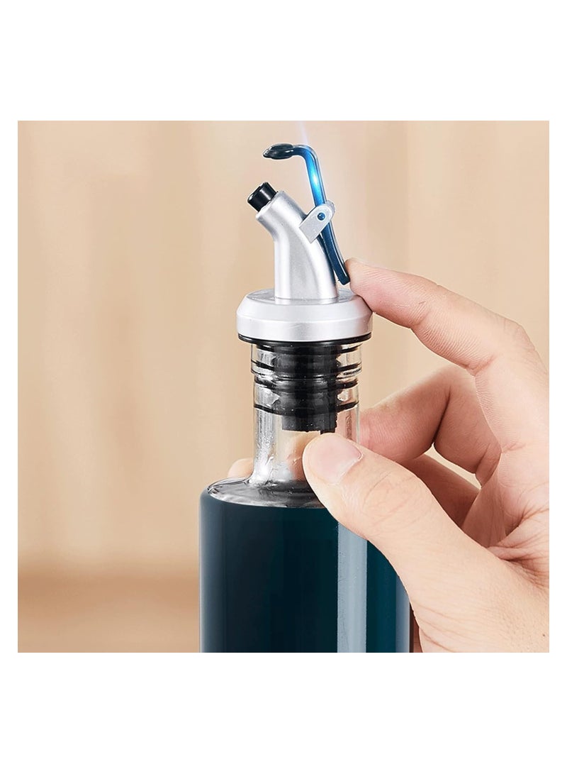 Plan A Leakproof Food Oil Dispenser Bottle, 300ml Glass Oil Dispenser, Portable Leak Proof Oil Dispenser for Olive Oil, Vinegar, Sauce, Glass Oil Bottle with Pour Spout (Gold) - Image 5