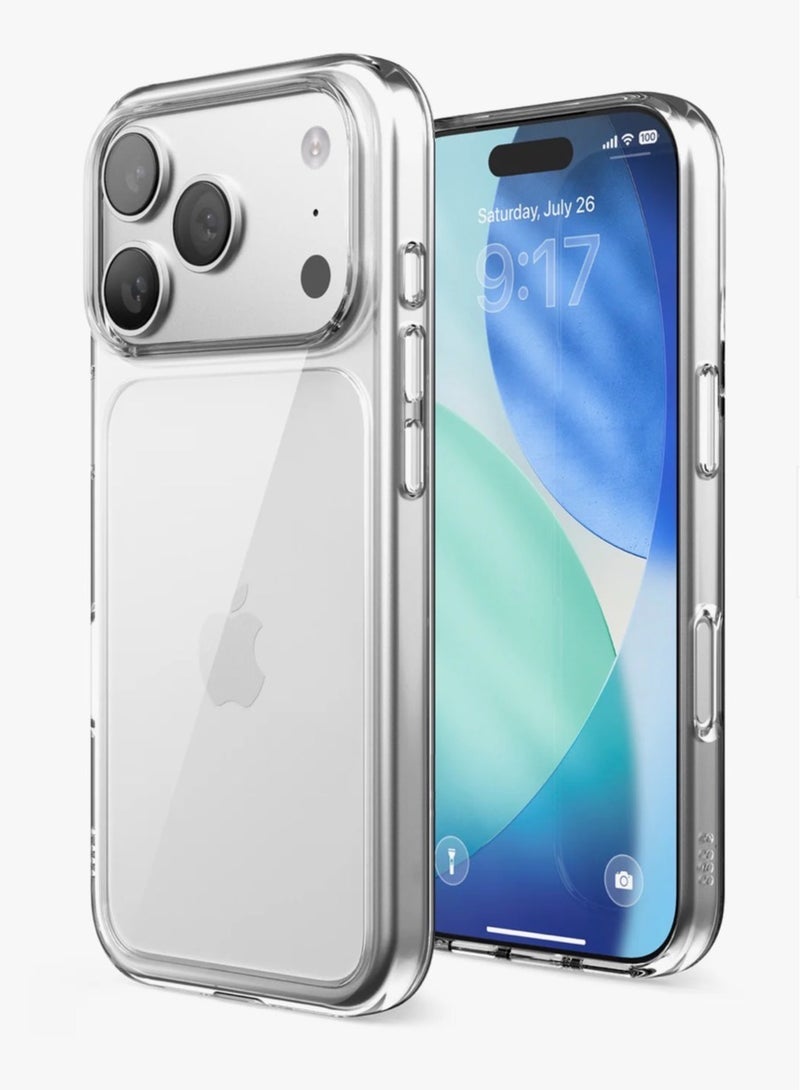 Crystal Clear Transparent Phone Case for iPhone 17 Pro Max – Slim Ulta Thin Hard TPU Shockproof Cover, Anti-Yellowing Crystal Clear Protective Back Case with Camera Protection - Image 1