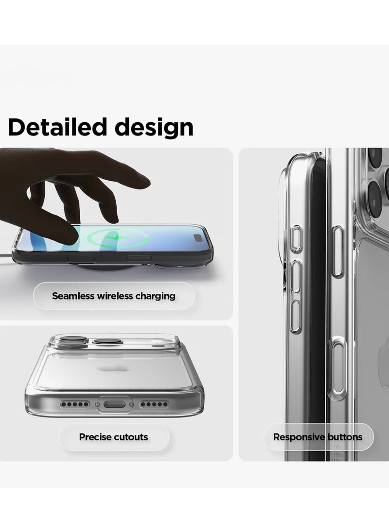 Crystal Clear Transparent Phone Case for iPhone 17 Pro Max – Slim Ulta Thin Hard TPU Shockproof Cover, Anti-Yellowing Crystal Clear Protective Back Case with Camera Protection - Image 5