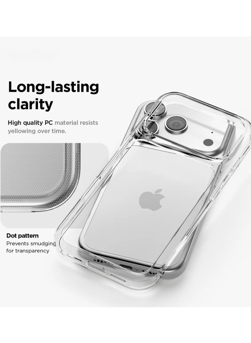 Crystal Clear Transparent Phone Case for iPhone 17 Pro Max – Slim Ulta Thin Hard TPU Shockproof Cover, Anti-Yellowing Crystal Clear Protective Back Case with Camera Protection - Image 2