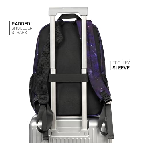 ZORFIN 26L Backpack for College, and Travel: Water Resistant Bookbag - Night Sky - Image 5
