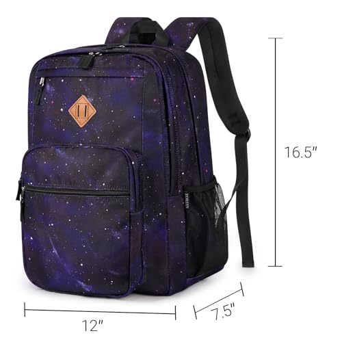 ZORFIN 26L Backpack for College, and Travel: Water Resistant Bookbag - Night Sky - Image 3