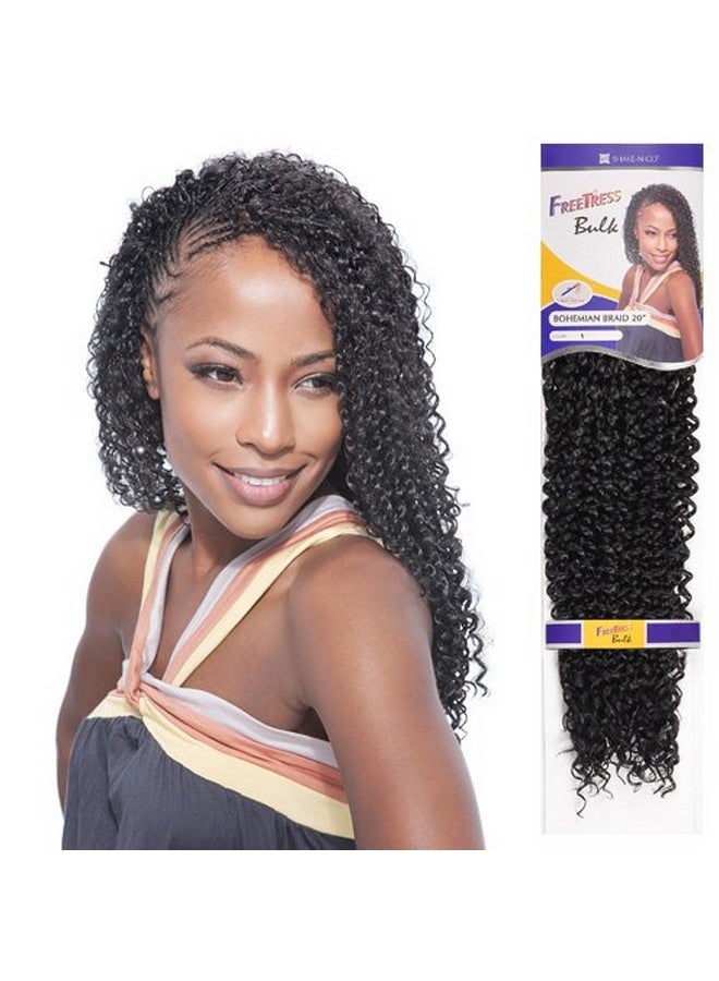 Freetress Synthetic Hair Crochet Braids Bohemian Braids 20" (6Pack 1B) - Image 5