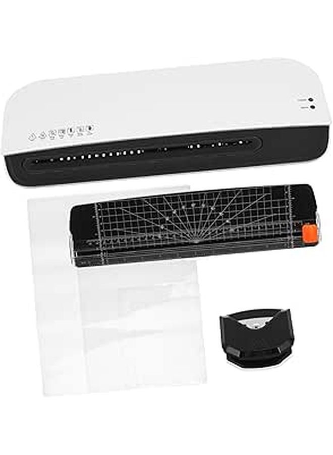 Thermal Laminator Machine with Corner Rounder Portable Fast Warm Up for Home Office - Image 1
