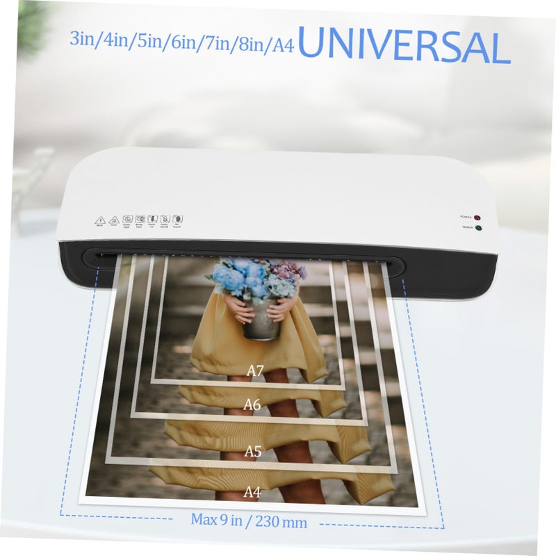 Thermal Laminator Machine with Corner Rounder Portable Fast Warm Up for Home Office - Image 4