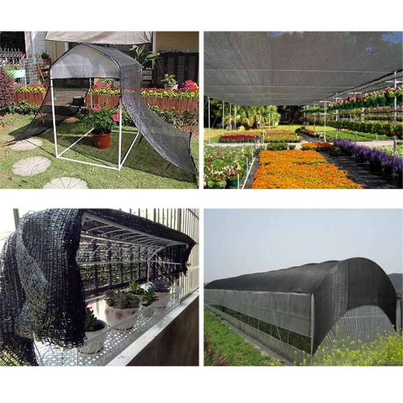 winemana 40% Black Shade Cloth, 20 x 48 FT Durable Mesh Tarp with Grommets, Resistant Garden Sun Shade Netting, Shading Antifreezing for Pergola, Greenhouse, Plants Growing, Chicken Coop - Image 5