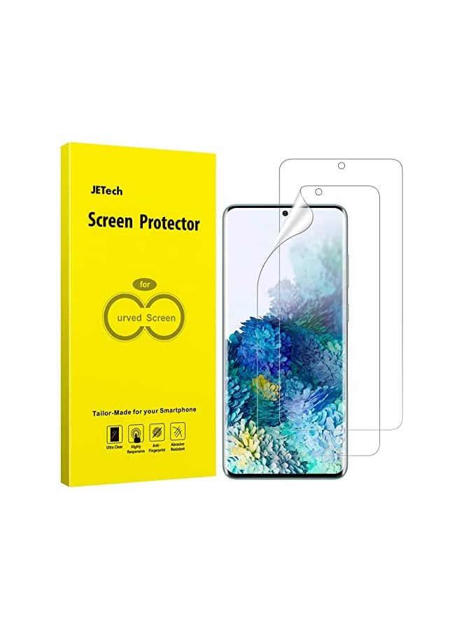 جي تيك واقي شاشة JETech لهاتف Samsung Galaxy S20 Plus مقاس 6.7 بوصة، طبقة TPU مرنة عالية الوضوح، صديق للحافظة، عبوتان - Image 1