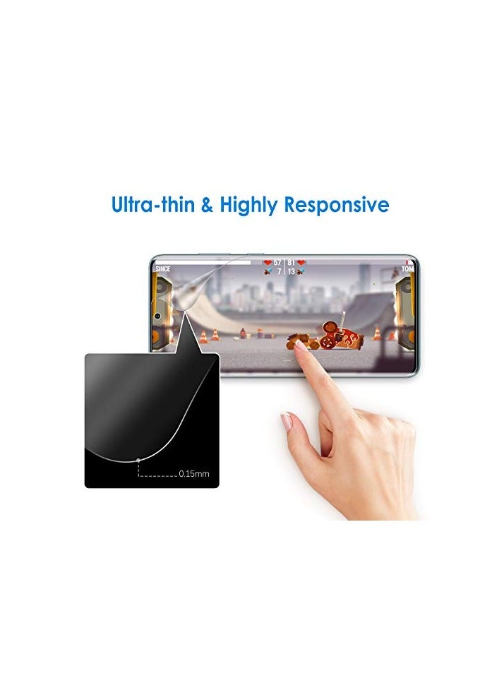 جي تيك واقي شاشة JETech لهاتف Samsung Galaxy S20 Plus مقاس 6.7 بوصة، طبقة TPU مرنة عالية الوضوح، صديق للحافظة، عبوتان - Image 4