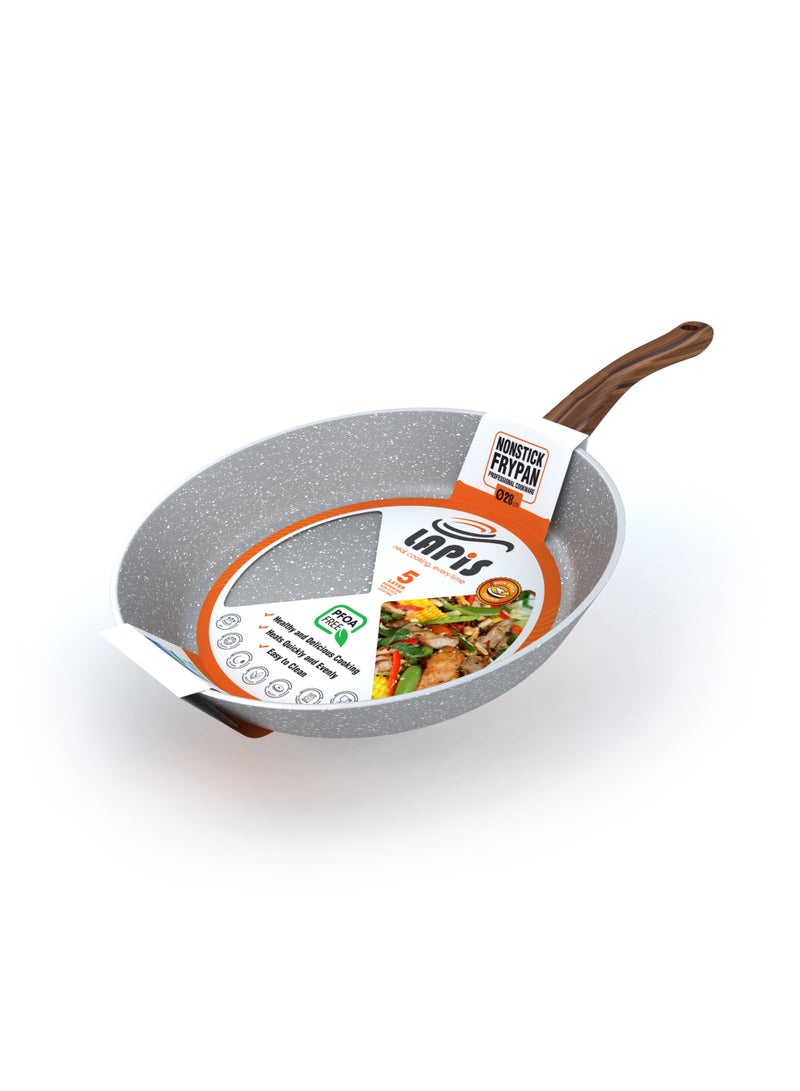 LAPIS Granite Frying Pan Size 28 cm Grey - Image 1
