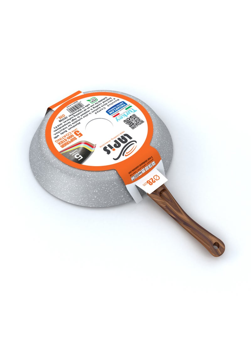 LAPIS Granite Frying Pan Size 28 cm Grey - Image 4
