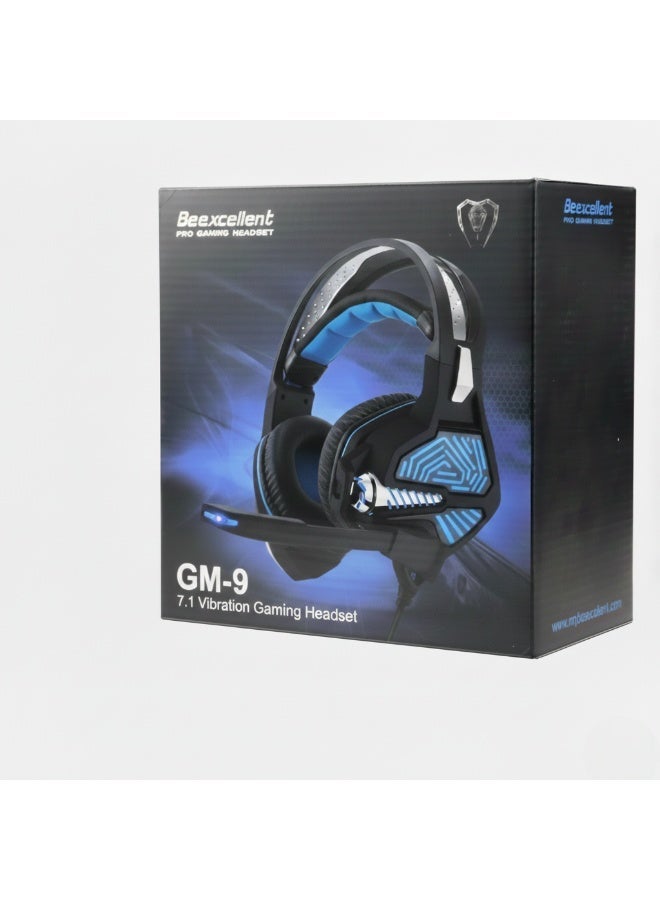 Beexcellent PRO GM-9 | 7.1 Surround Sound Vibration Gaming Headset with Noise-Cancelling Mic - Image 1