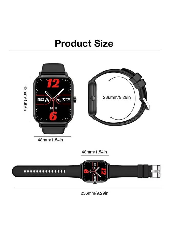 AOLON RollsTimi Men/Women Bluetooth Smartwatch – 1.83-Inch Full Touch Screen, Ultra-Thin Body, 100+ Sports Modes, Wireless Answering/Making Calls, Multi-Dimensional Health Monitoring, Smart Bracelet RT i128 - Image 3