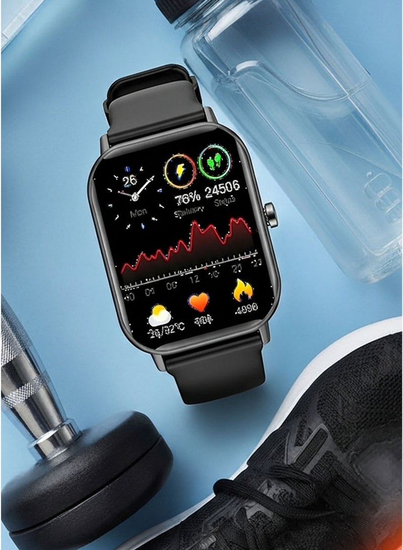 AOLON RollsTimi Men/Women Bluetooth Smartwatch – 1.83-Inch Full Touch Screen, Ultra-Thin Body, 100+ Sports Modes, Wireless Answering/Making Calls, Multi-Dimensional Health Monitoring, Smart Bracelet RT i128 - Image 5