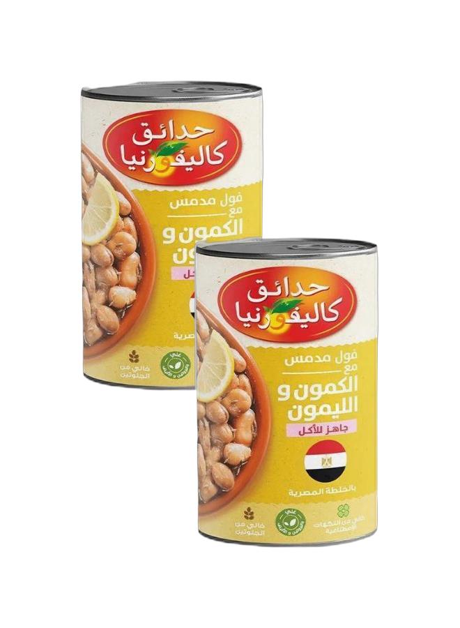 حدائق كاليفورنيا فول مدمس على الطريقة المصرية ٤٠٠ غرام (عبوة من ٢) - Image 1