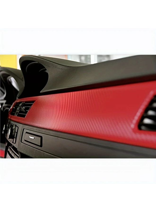 Golden Carbon Fiber TPU Vinyl Wrap Film Roll 100x50cm Self Adhesive Car Decal - Image 5