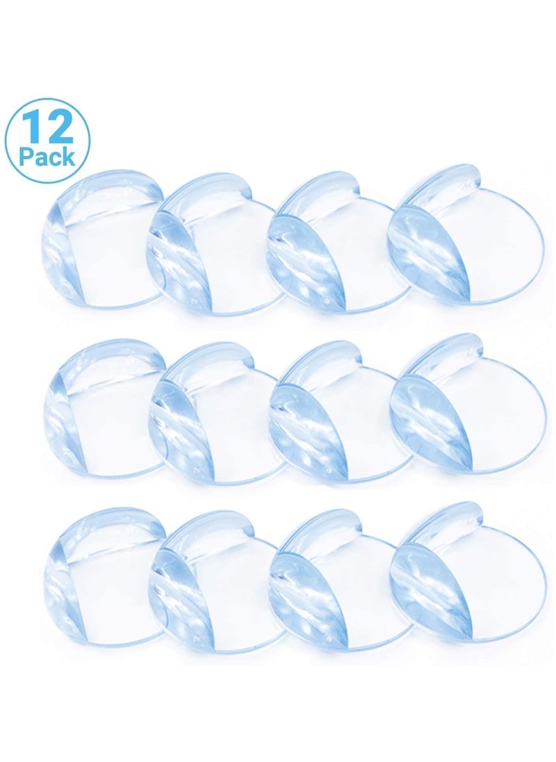 Toko Corner Guards (12 Pack) | Round Shape | Clear Protectors | High Resistant Adhesive Gel Best Baby Proof Stop Child Head Injuries Tables, Furniture & Sharp Corners Proofing  - Image 5