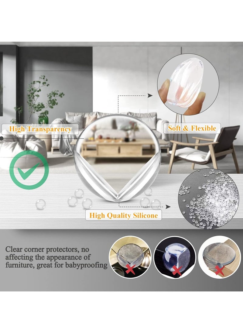 Toko Corner Guards (12 Pack) | Round Shape | Clear Protectors | High Resistant Adhesive Gel Best Baby Proof Stop Child Head Injuries Tables, Furniture & Sharp Corners Proofing  - Image 4