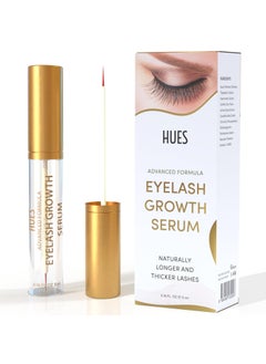 HUE Hues Premium Eyelash Serum 5ML  Lash Serum Boosts Lash for Fuller Longer Thicker Looking Eyelashes Lash Enhancing Serum for Natural Lashes 